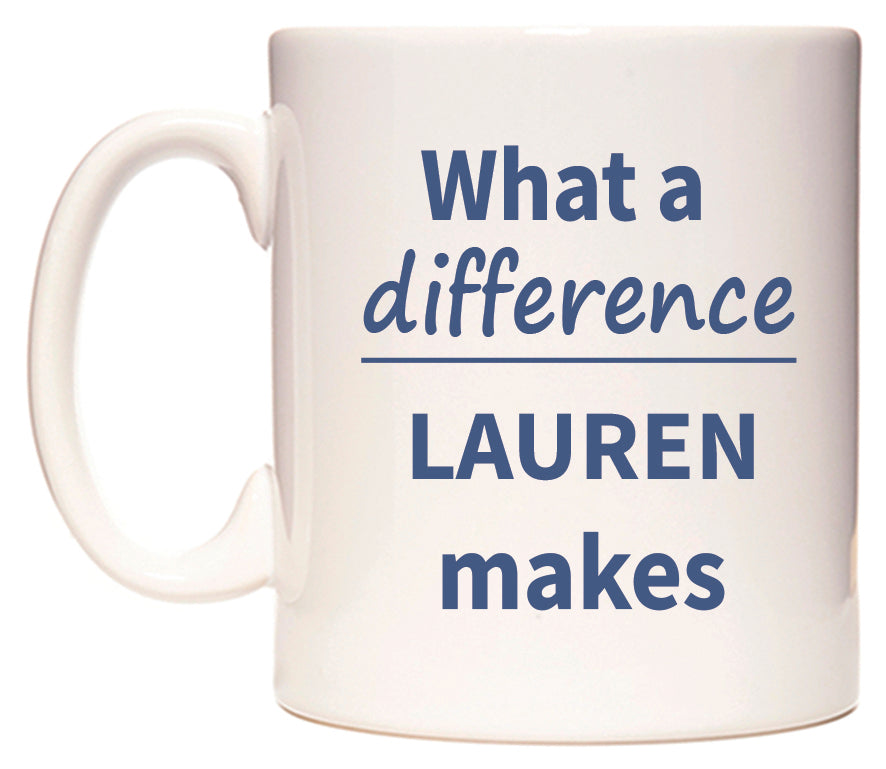 What a difference LAUREN makes Mug