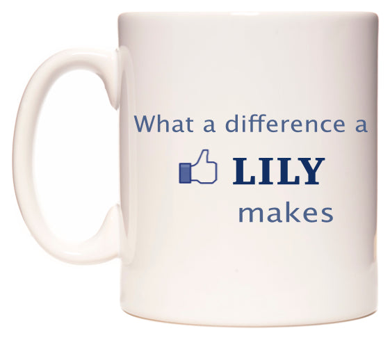 What A Difference A Lily Makes Mug