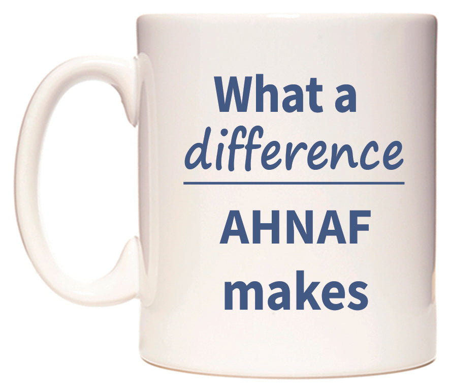 What a difference AHNAF makes Mug