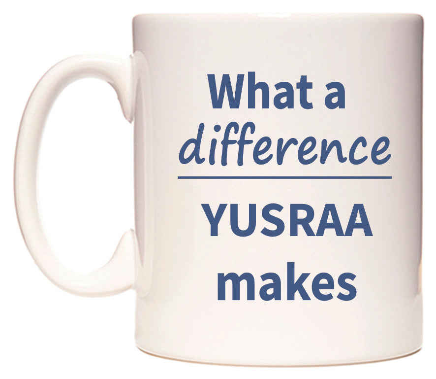 What a difference YUSRAA makes Mug