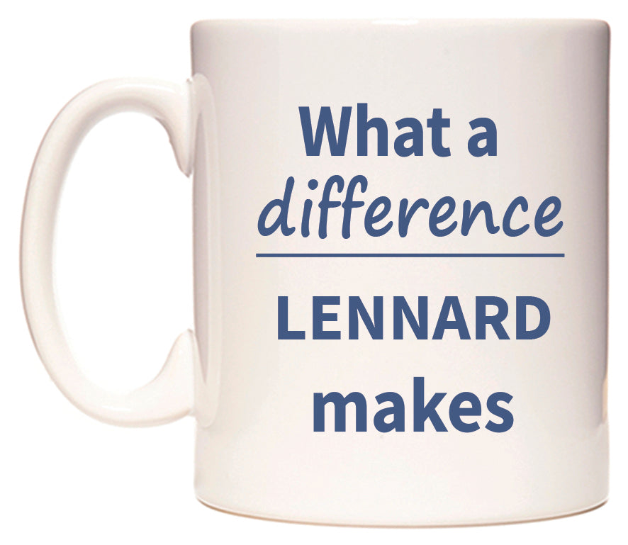 What a difference LENNARD makes Mug