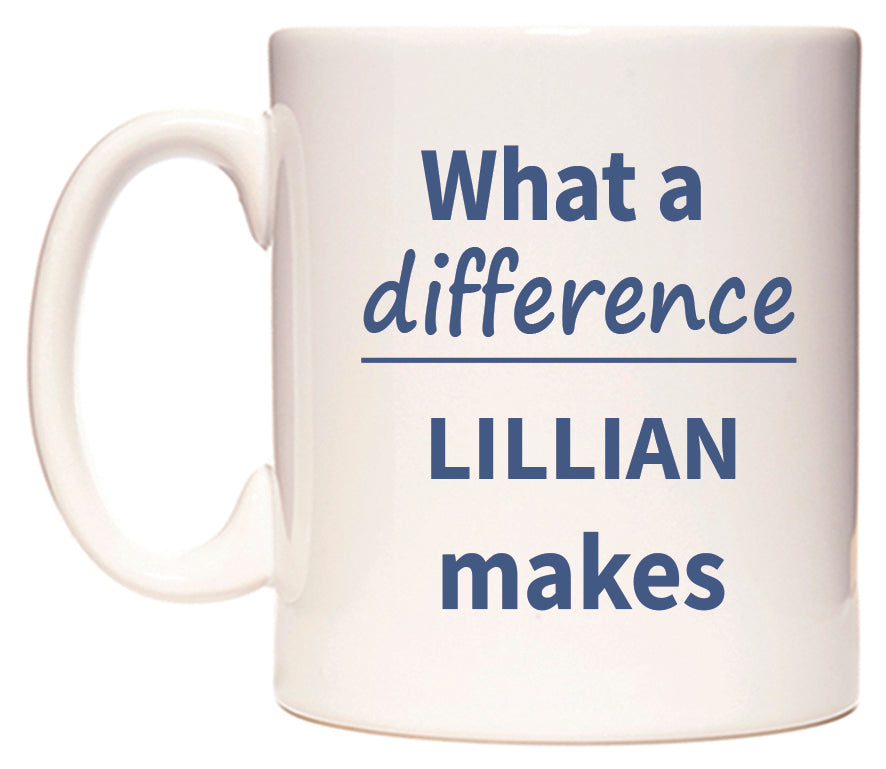 What a difference LILLIAN makes Mug