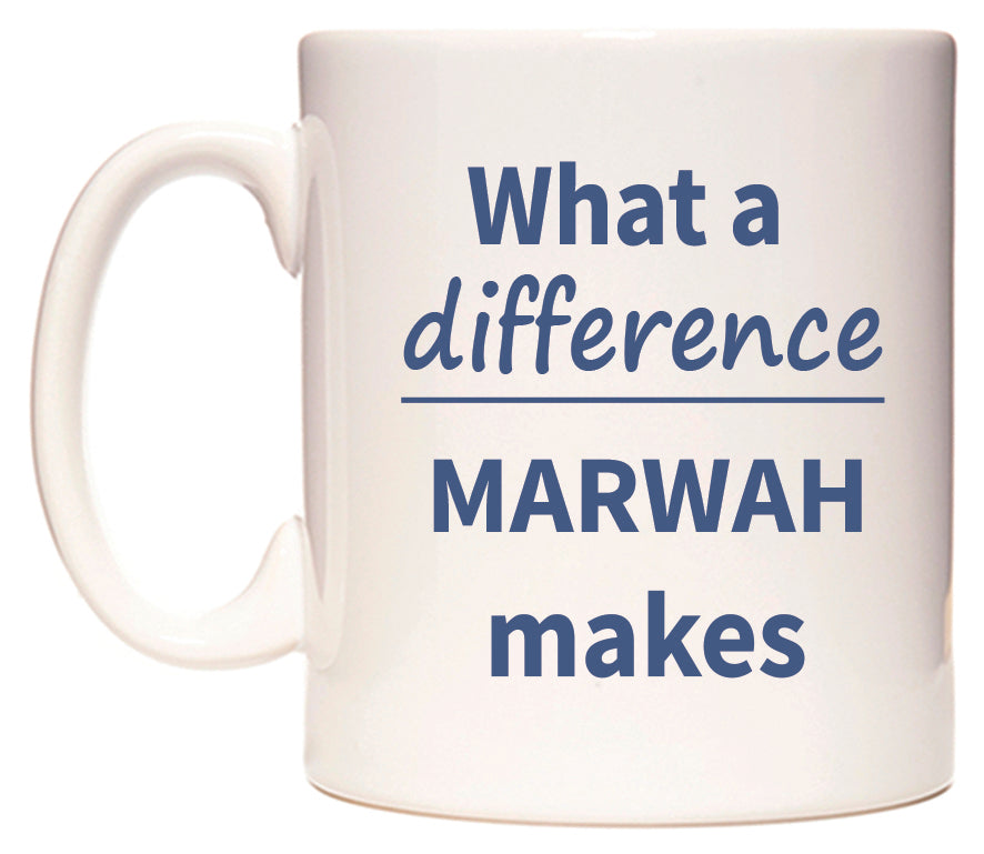 What a difference MARWAH makes Mug
