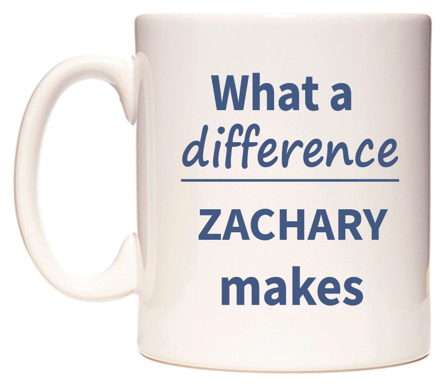 What a difference ZACHARY makes Mug