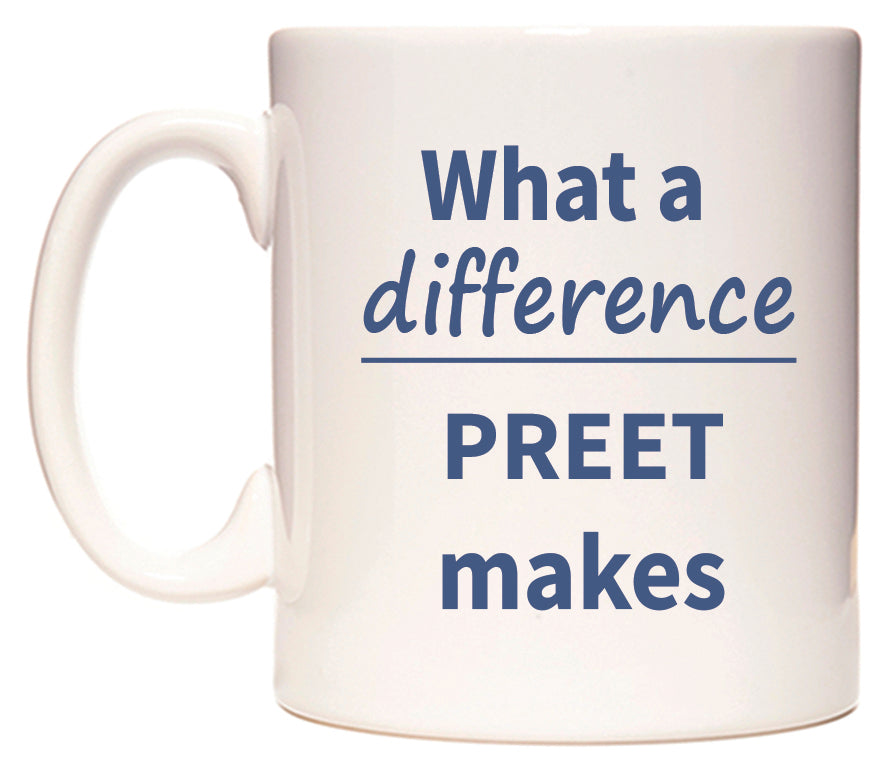 What a difference PREET makes Mug