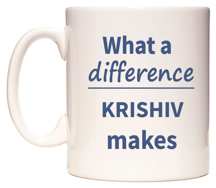 What a difference KRISHIV makes Mug