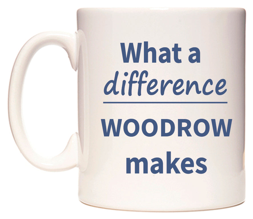 What a difference WOODROW makes Mug