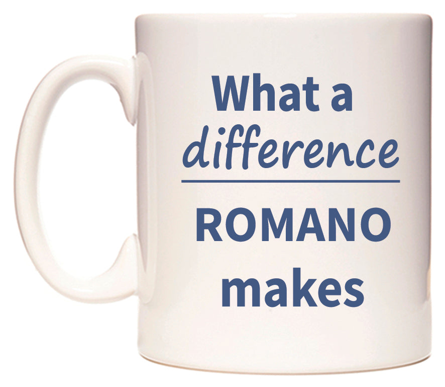 What a difference ROMANO makes Mug