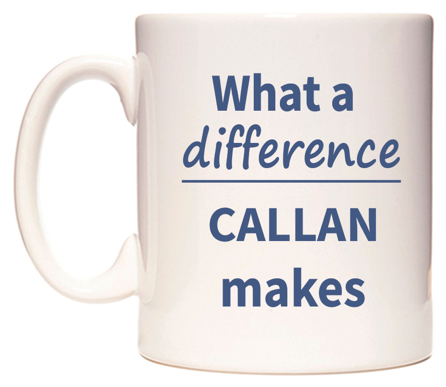 What a difference CALLAN makes Mug