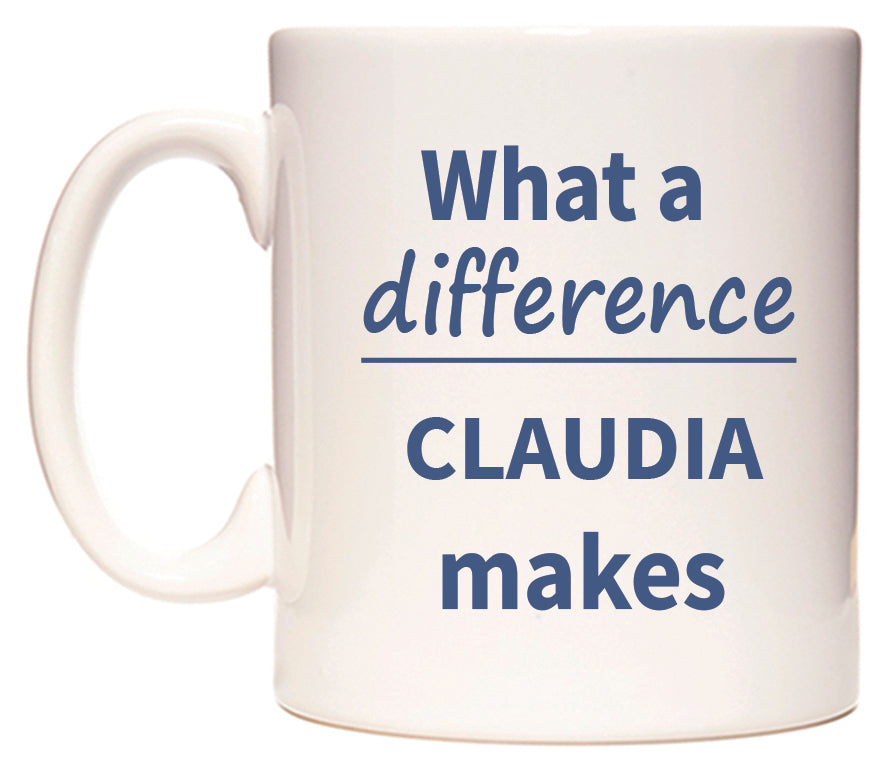 What a difference CLAUDIA makes Mug