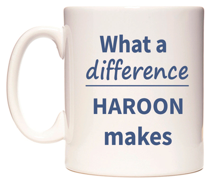 What a difference HAROON makes Mug