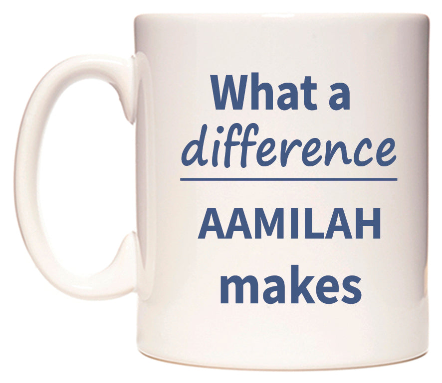What a difference AAMILAH makes Mug