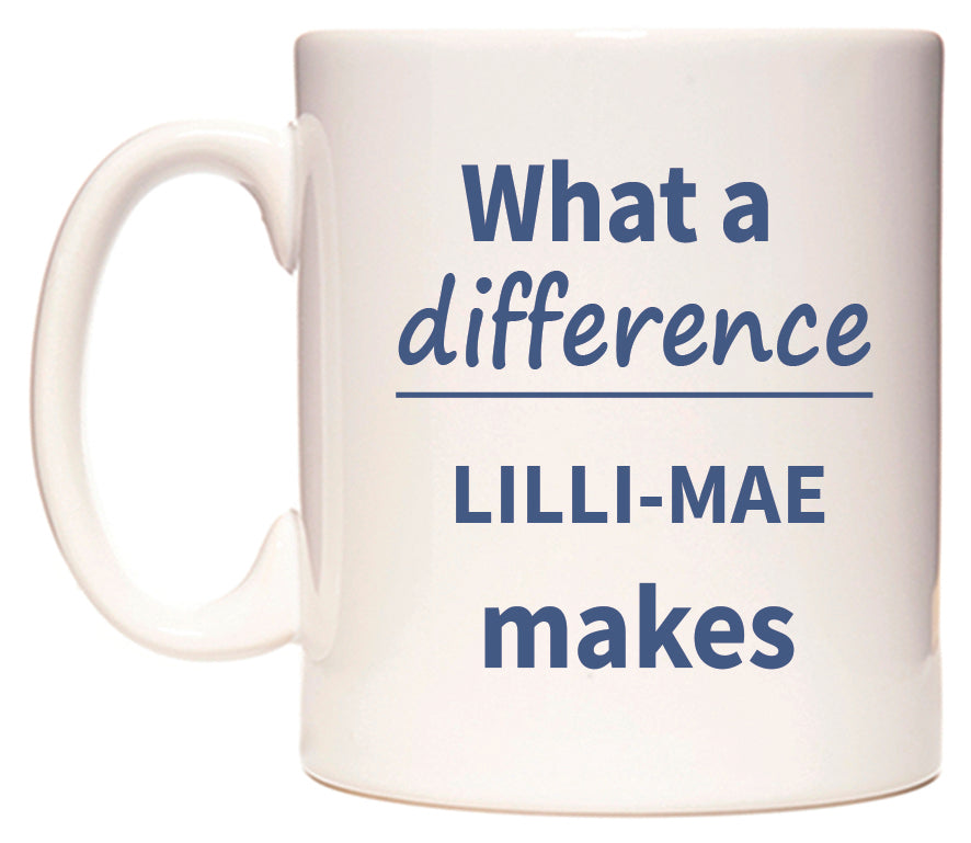 What a difference LILLI-MAE makes Mug