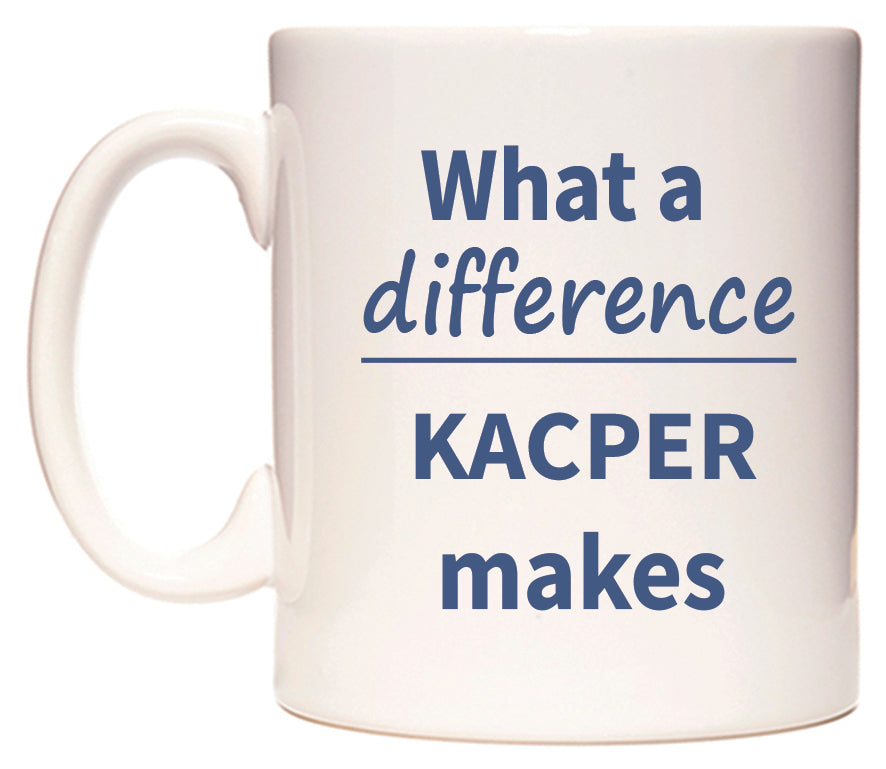 What a difference KACPER makes Mug