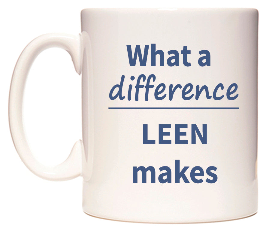 What a difference LEEN makes Mug