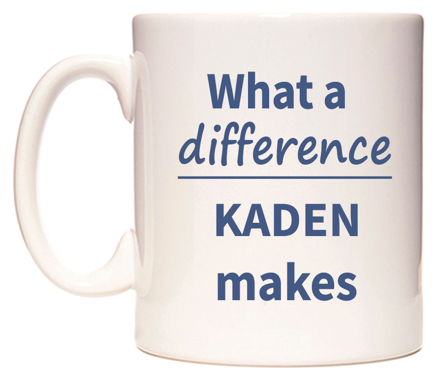 What a difference KADEN makes Mug