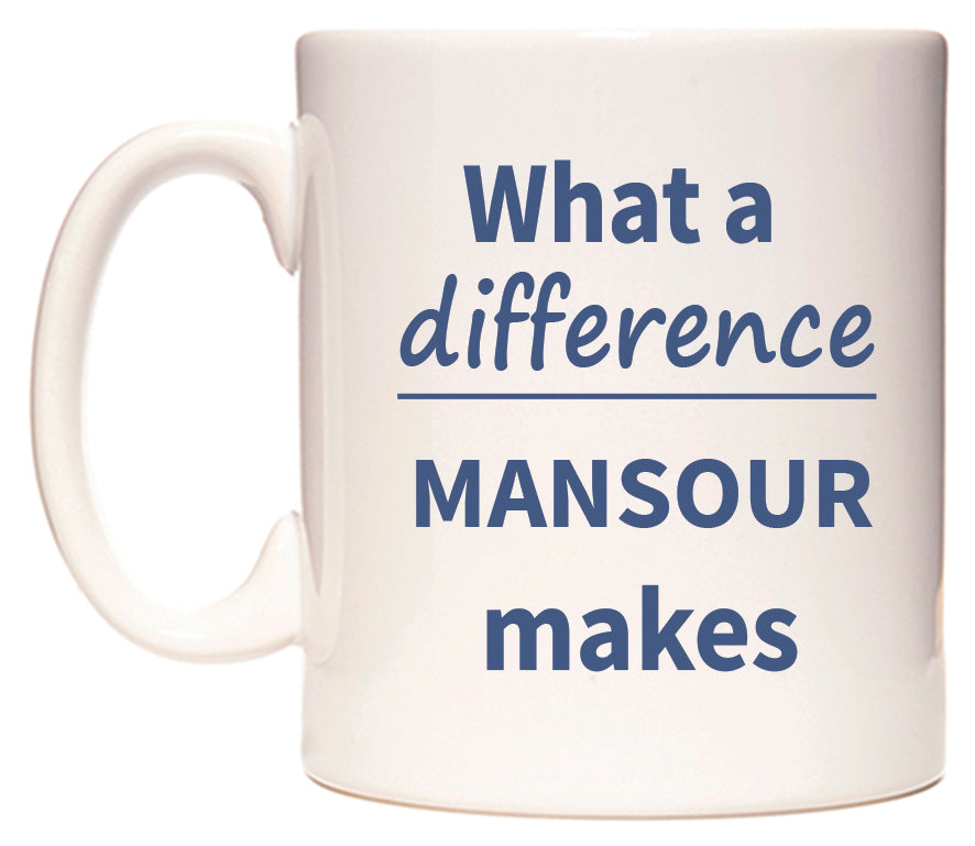 What a difference MANSOUR makes Mug
