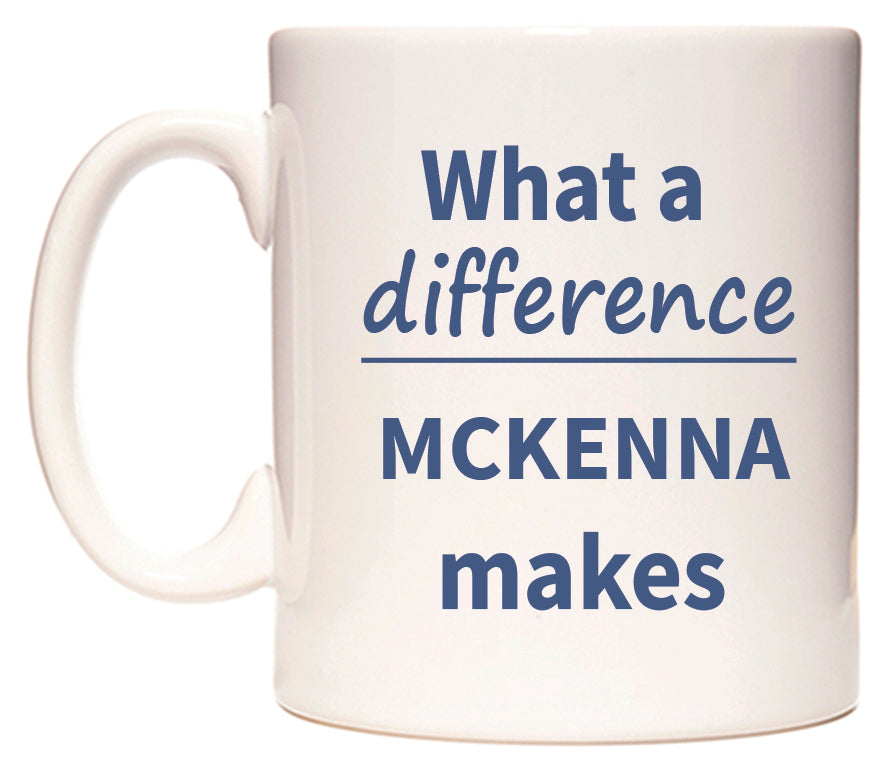 What a difference MCKENNA makes Mug