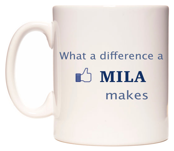 What A Difference A Mila Makes Mug