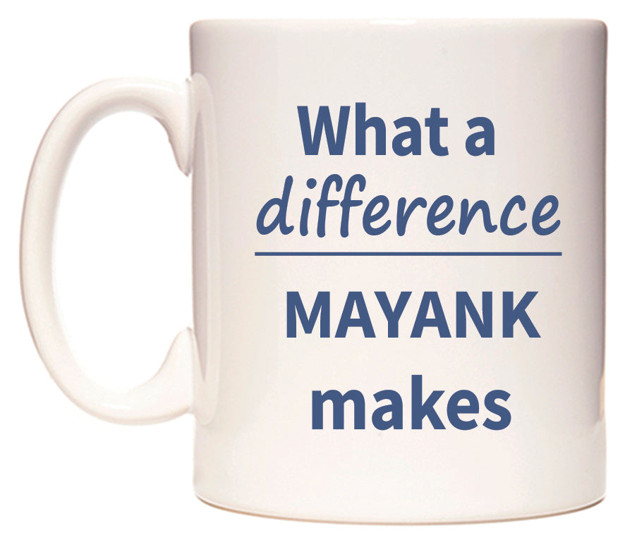 What a difference MAYANK makes Mug