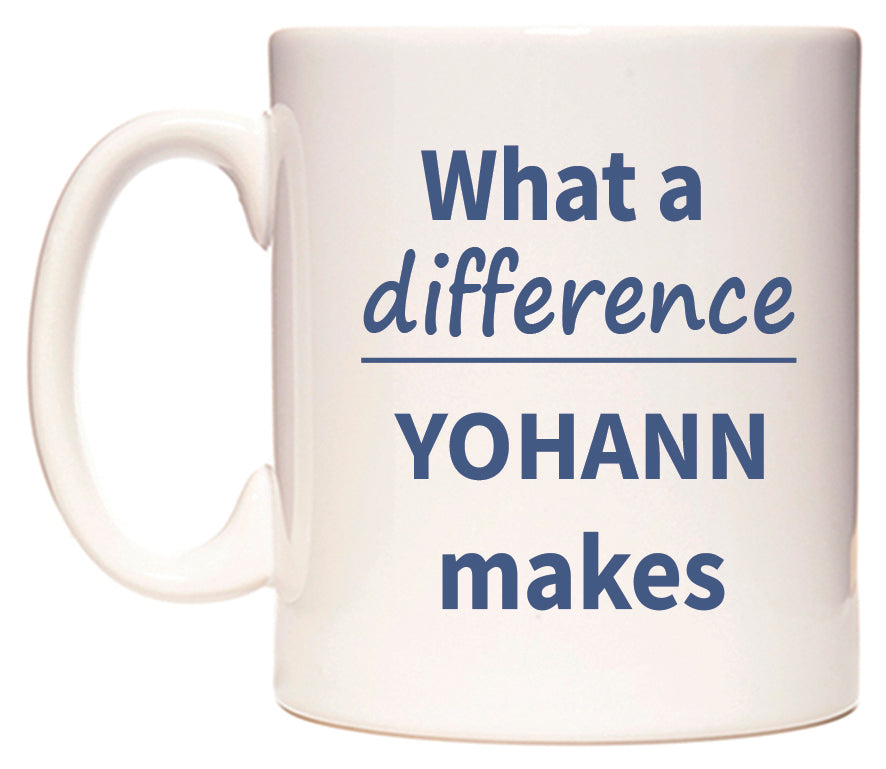 What a difference YOHANN makes Mug