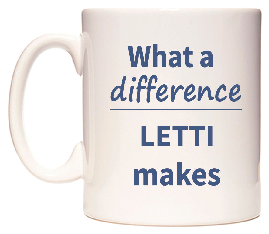 What a difference LETTI makes Mug