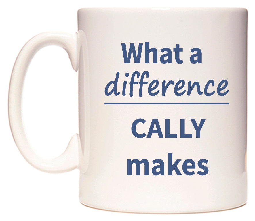 What a difference CALLY makes Mug