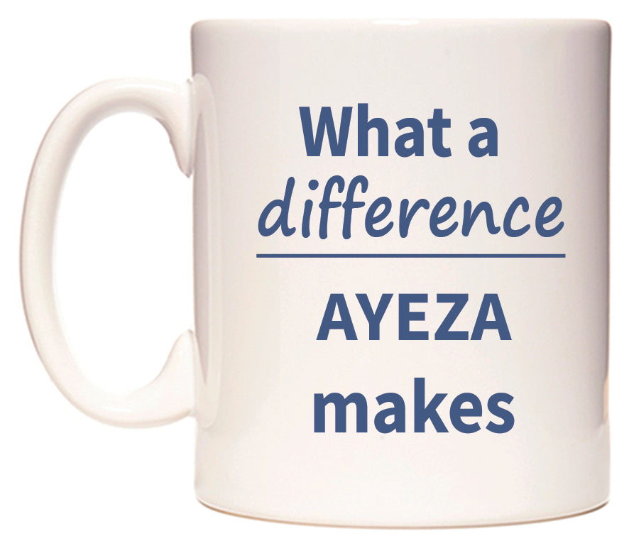 What a difference AYEZA makes Mug