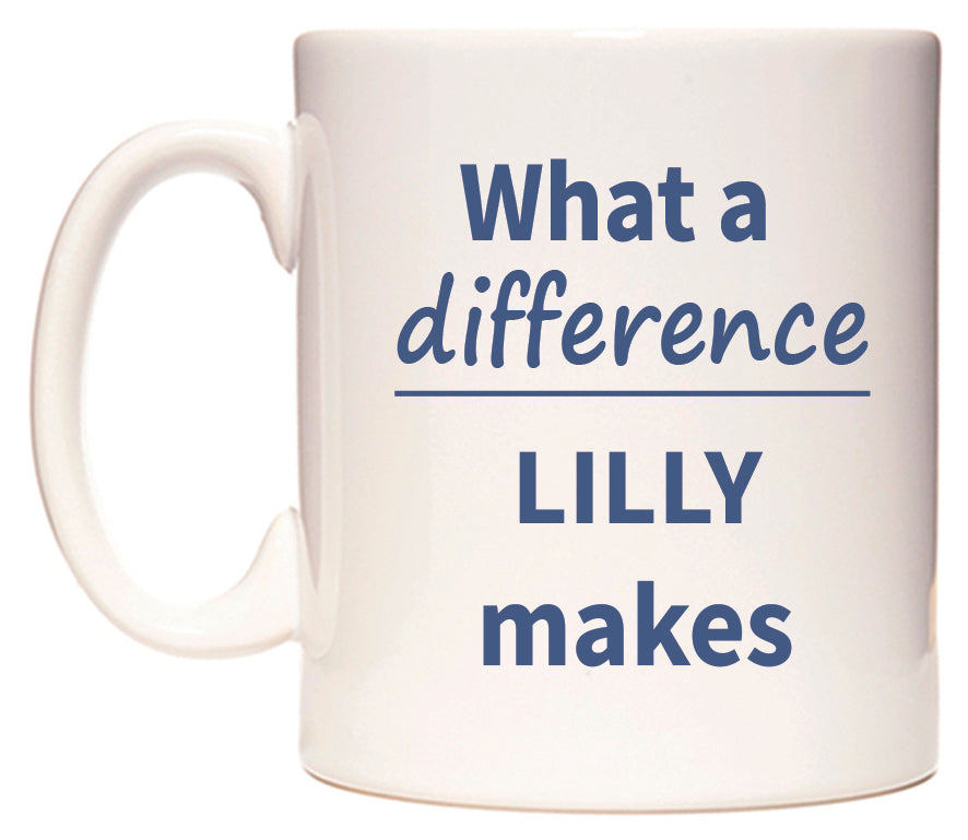 What a difference LILLY makes Mug