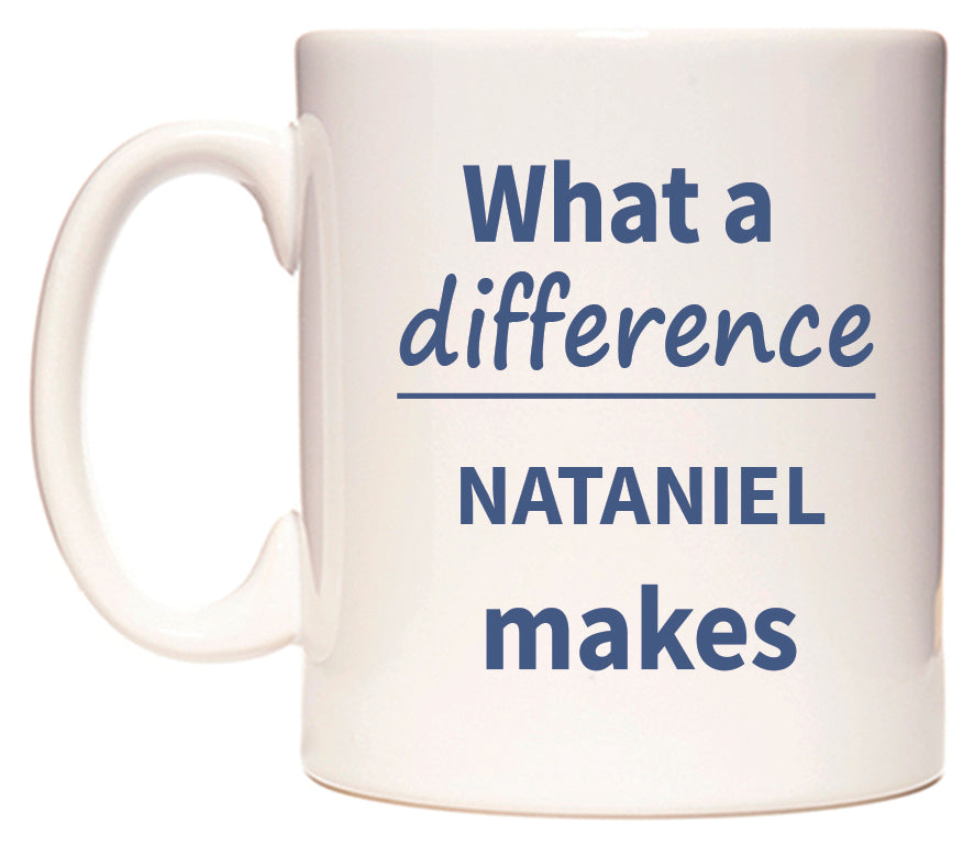What a difference NATANIEL makes Mug