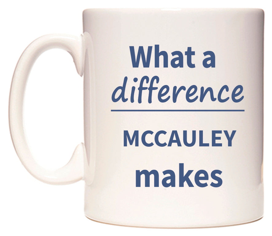 What a difference MCCAULEY makes Mug