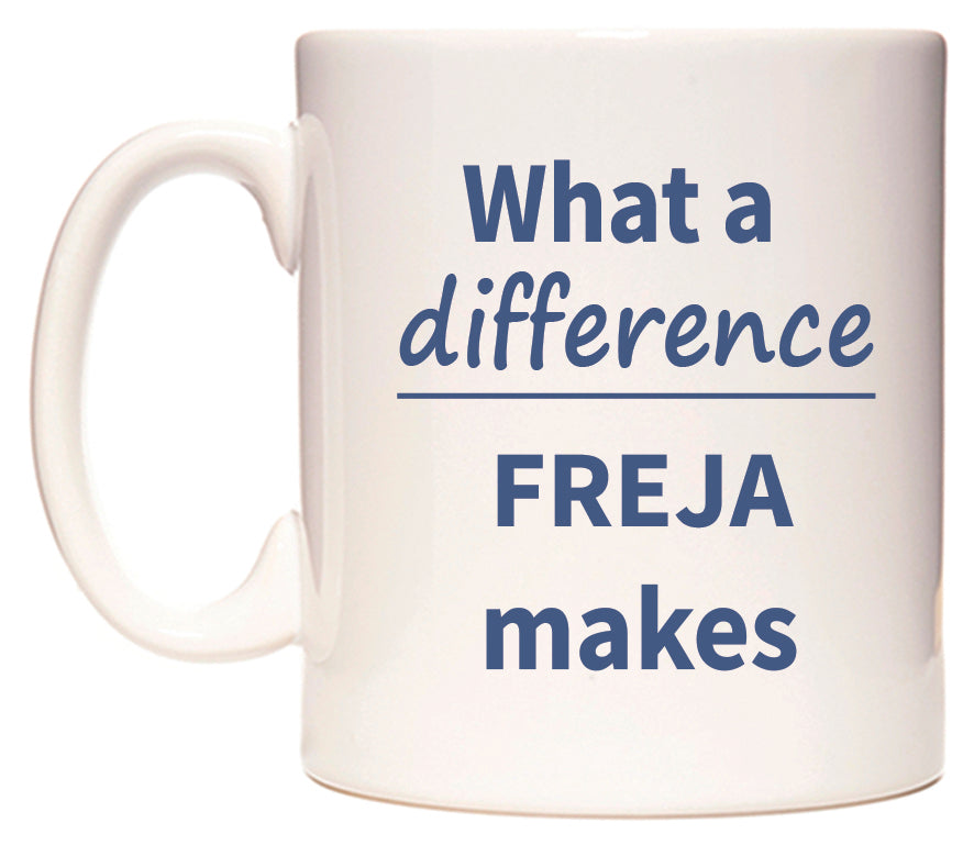 What a difference FREJA makes Mug