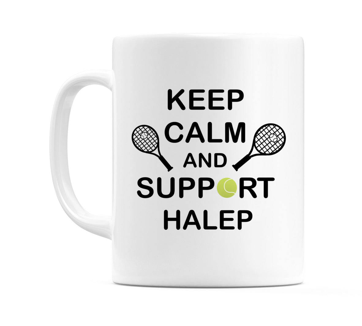 Keep Calm And Support Halep Mug
