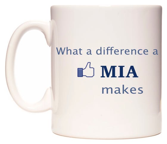 What A Difference A Mia Makes Mug