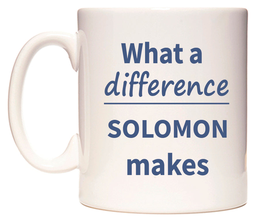 What a difference SOLOMON makes Mug