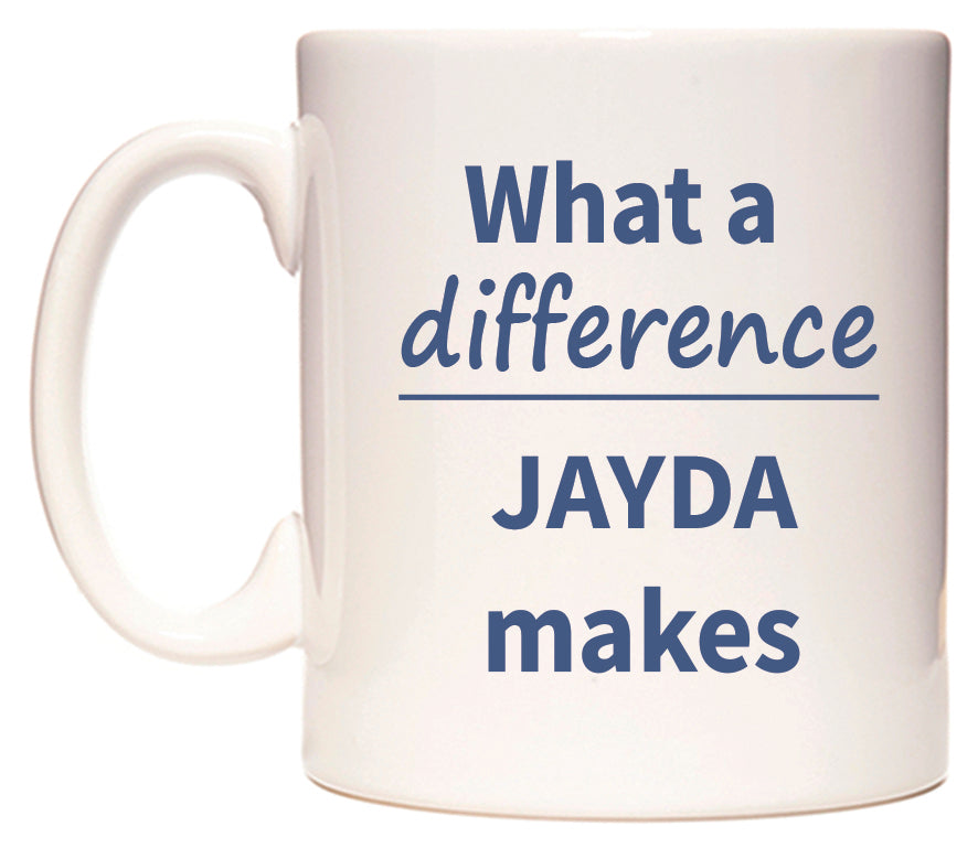 What a difference JAYDA makes Mug