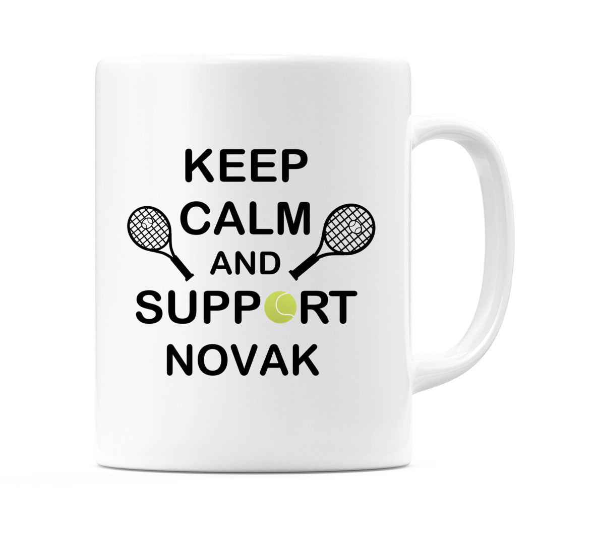 Keep Calm And Support Novak Mug
