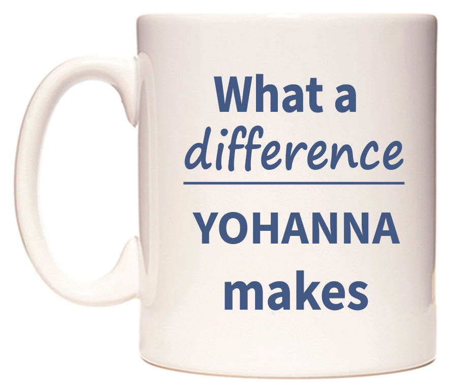 What a difference YOHANNA makes Mug