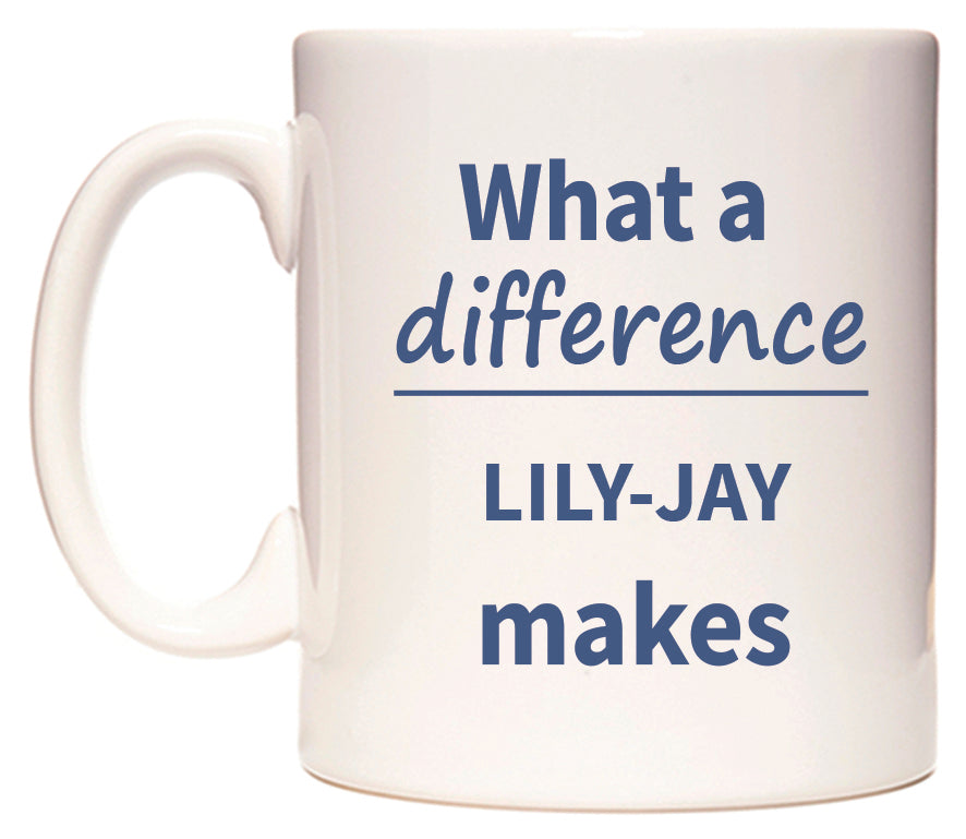 What a difference LILY-JAY makes Mug