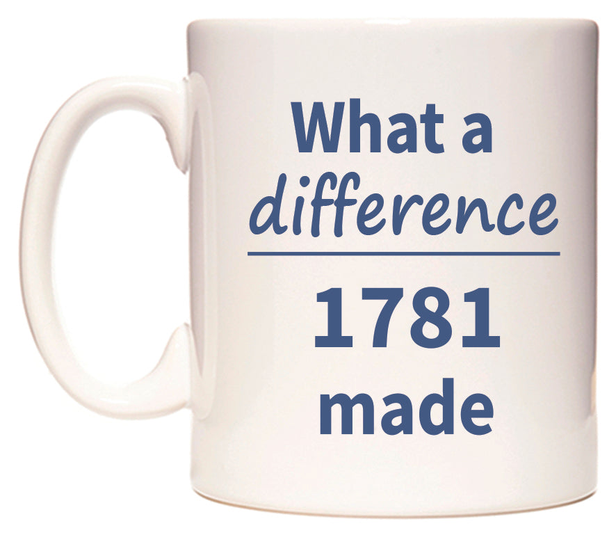 What a difference 1781 made Mug