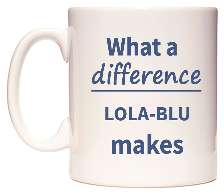 What a difference LOLA-BLU makes Mug