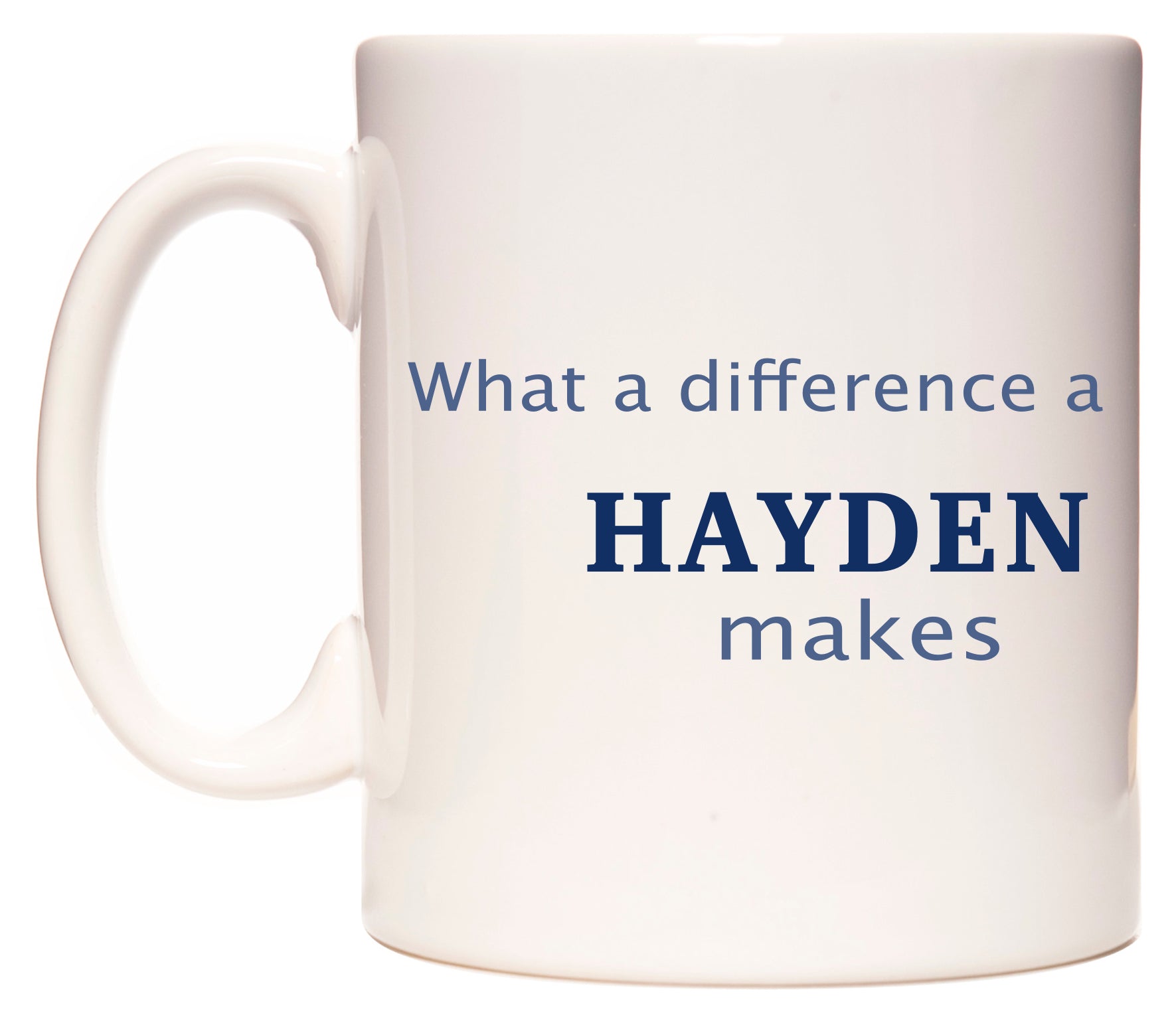 What A Difference A Hayden Makes Mug