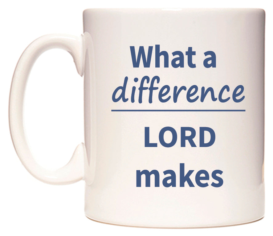 What a difference LORD makes Mug