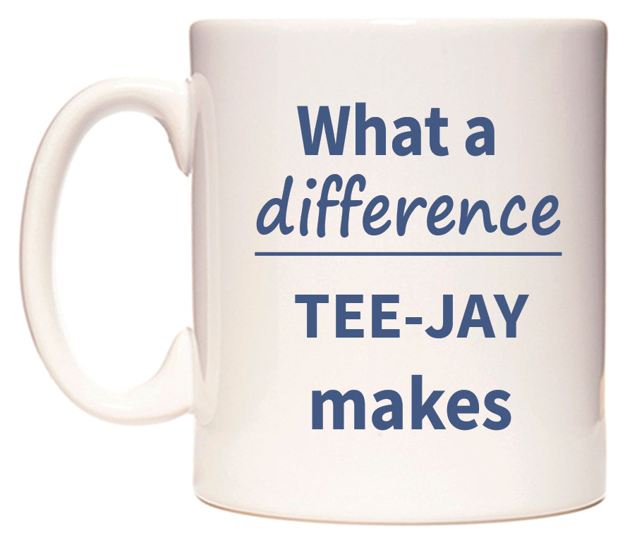 What a difference TEE-JAY makes Mug