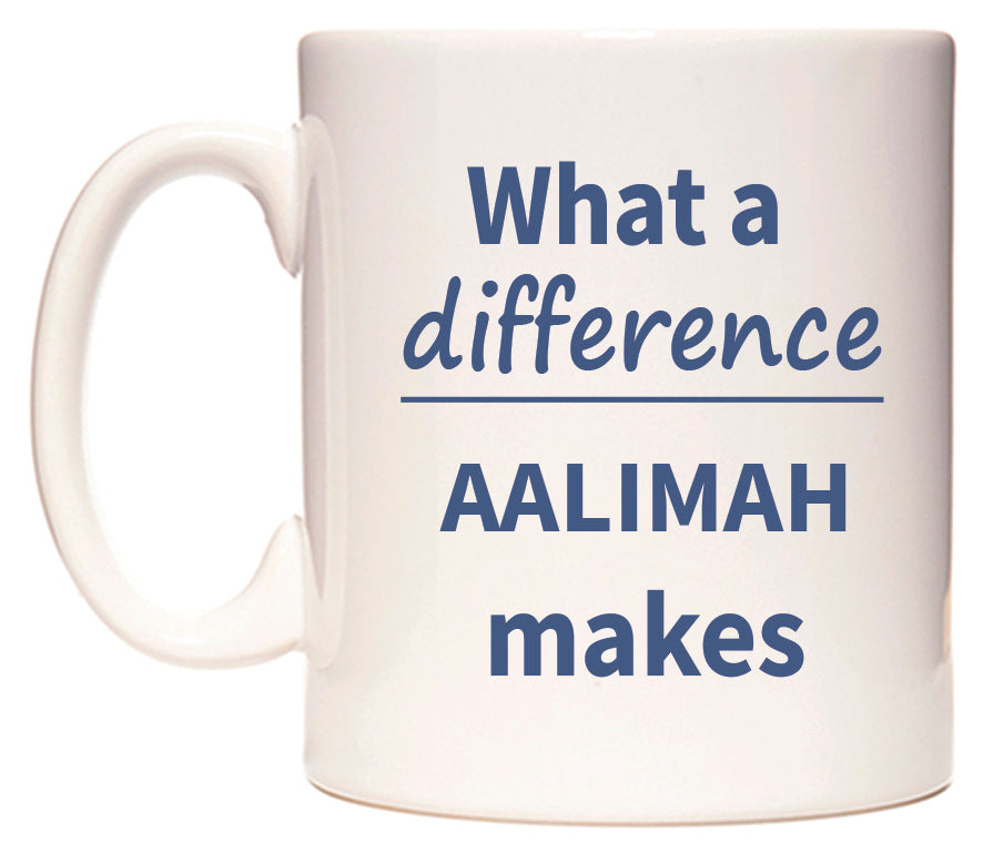 What a difference AALIMAH makes Mug