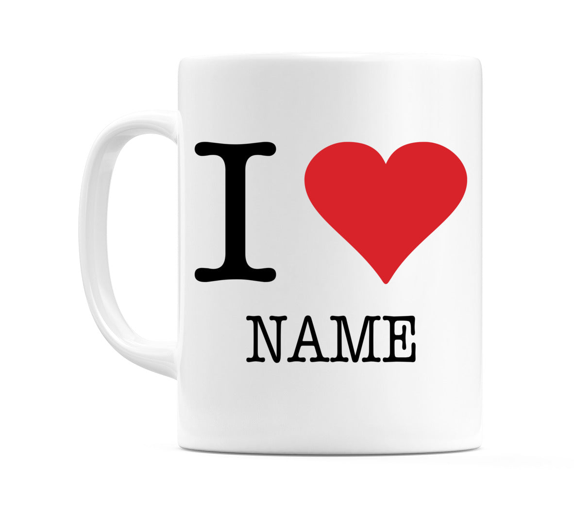 I Love Personalised Mug