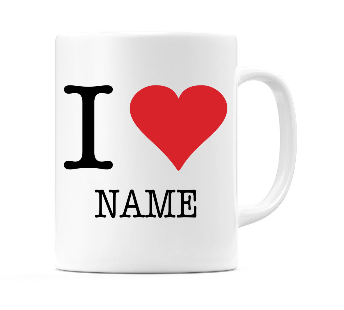 I Love Personalised Mug