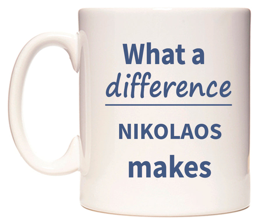 What a difference NIKOLAOS makes Mug