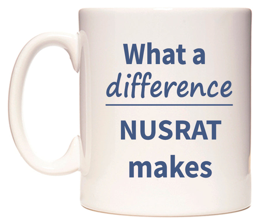 What a difference NUSRAT makes Mug