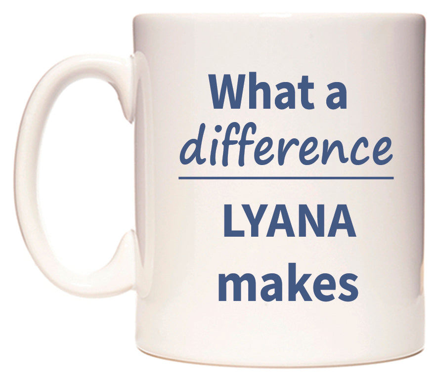 What a difference LYANA makes Mug